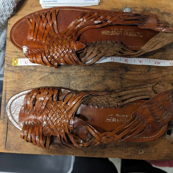 Vintage Huraches Leather Sandals -9 - Picture 7 of 8